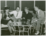 Amusements - Performers and Personalities - Catherine Carrington, Arthur Schwartz, Jean Arthur and Francis Drake in Washington Hall