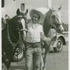 Amusements - Performers and Personalities - Gene Autry with two horses