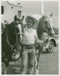Amusements - Performers and Personalities - Gene Autry with two horses