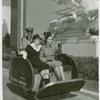 Amusements - Performers and Personalities - Marguerite Clark and Zasu Pitts in American Express push chair