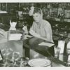 Amusements - Performers and Personalities - Actress smoking cigarette and drinking at bar