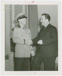 Amusements - Performers and Personalities - Cantor, Eddie - In NYWF guide uniform with Grover Whalen