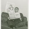 Amusements - Performers and Personalities - Cantor, Eddie - Studying song lyrics