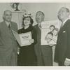 Amusements - Performers and Personalities - Cantor, Eddie - Singing with Gracie Barrie to promote Father's Day