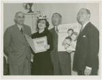 Amusements - Performers and Personalities - Cantor, Eddie - Singing with Gracie Barrie to promote Father's Day