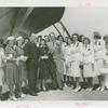 Amusements - Performers and Personalities - Fairbanks, Douglas Sr. and Jr. - Douglas Fairbanks Jr., Mary Lee Fairbanks, Grover Whalen and Fair employees