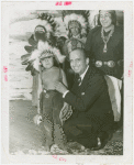 Amusements - Performers and Personalities - Fairbanks, Douglas Sr. and Jr. - Douglas Fairbanks Sr. with Hopi child
