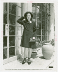 Amusements - Performers and Personalities - Jean, Gloria - In black wool coat and hat