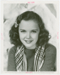 Amusements - Performers and Personalities - Jean, Gloria - In plaid scarf