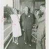Amusements - Performers and Personalities - Lamour, Dorothy - Photographed on balcony