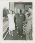 Amusements - Performers and Personalities - Lamour, Dorothy - Photographed on balcony