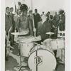 Amusements - Performers and Personalities - Musicians - Krupa, Gene and Algerian Drummers - Krupa and Algerian drummer in Court of Peace