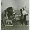 Amusements - Performers and Personalities - Musicians - Mercer, Ruby - With growling lion