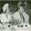 Amusements - Performers and Personalities - Musicians - Pons, Lily - With Andre Kostelanetz dining at Brazilian Restaurant