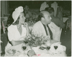 Amusements - Performers and Personalities - Musicians - Pons, Lily - With Andre Kostelanetz dining at Brazilian Restaurant