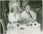 Amusements - Performers and Personalities - Musicians - Pons, Lily - With Andre Kostelanetz dining at Brazilian Restaurant