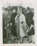 Amusements - Performers and Personalities - Musicians - Pons, Lily - Arriving at Fair with her mother