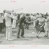 Amusements - Performers and Personalities - Musicians - Tommy Dorsey Orchestra - Playing trombone for dancers