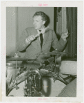 Amusements - Performers and Personalities - Musicians - Tommy Dorsey Orchestra - Cliff Leeman playing drums