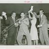 Amusements - Performers and Personalities - Musicians - Tommy Dorsey Orchestra - Milton Berle, Tommy Dorsey, Edythe Wright and Hoagy Carmichael