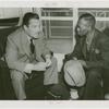 Amusements - Performers and Personalities - Robinson, Bill - Discussing contract with Grover Whalen