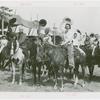 Amusements - Performers and Personalities - Robinson, Bill - Inducted as cowboy with Colonel Zack Miller and Ruth Mix