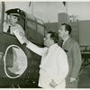 Amusements - Shows and Attractions - Aerial Acts and Airshows - Fiorello LaGuardia, Grover Whalen and pilot