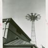 Amusements - Shows and Attractions - Aerial Acts and Airshows - Vess, Ginger - Suspended in air from Parachute Jump