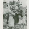 Amusements - Shows and Attractions - Frank Buck's Jungleland - Camels and elephant with man and girls