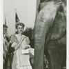 Amusements - Shows and Attractions - Frank Buck's Jungleland - Elephants - With woman in costume