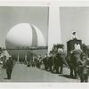 Amusements - Shows and Attractions - Frank Buck's Jungleland - Elephants - Frank Buck riding in procession