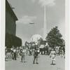 Amusements - Shows and Attractions - Frank Buck's Jungleland - Elephants - Frank Buck riding in procession