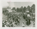 Amusements - Shows and Attractions - Frank Buck's Jungleland - Elephants - Frank Buck riding in procession