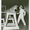 Amusements - Shows and Attractions - Frank Buck's Jungleland - Lions and Tigers - Soldier with tiger