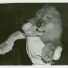 Melvin Koontz with Lion