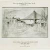 Amusements - Villages - Old New York - Sketch of Steve Brodie's jump from Brooklyn Bridge
