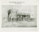 Amusements - Villages - Old New York - Sketch of horseshoeing shop