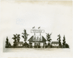 Amusements - Villages - Seminole Village - Sketch of Seminole Village