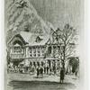 Amusements - Villages - Sun Valley - Sketch of shoppers
