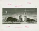 Apparel and Accessories Exhibit - Sketch of building