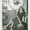 Arkansas Participation - Prize watermelon and girl on Guess Your Weight