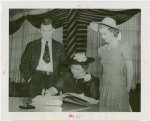 Arkansas Participation - Carl E. Bailey (Governor) with wife and daughter