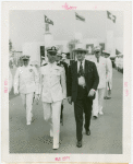 Arkansas Participation - Carl E. Bailey (Governor) with troops