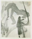 Art - Artists - Man working on mural