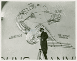 Art - Murals - Asbestos - Man in front of