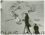 Art - Murals - Asbestos - Man in front of