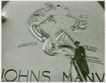 Art - Murals - Asbestos - Man in front of