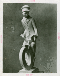 Art - Sculpture - Man on bicycle
