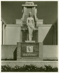 Art - Sculpture - Italia with bas relief of Marconi.