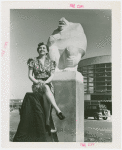 Art - Sculpture - Baboon Fountain (Marshall M. Fredericks) - Woman with baboon